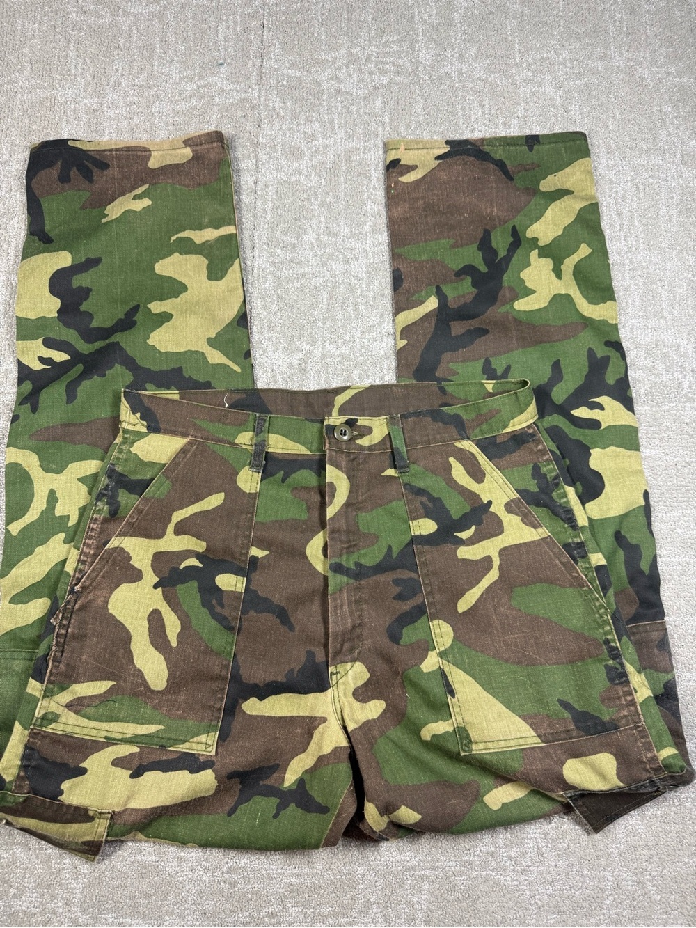 Vintage Dee Cee Military Camo Cargo Pant Made in USA Size 34 x 34